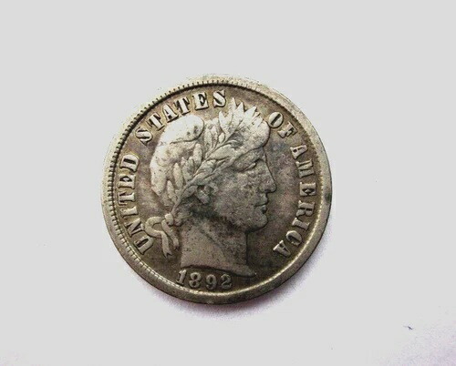 1892-O バーバーダイム 10セント銀貨 ニューオーリンズ造幣局 XF 希少コレクター向けコイン
