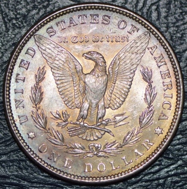 1882年 モルガン銀貨 ゴージャスなオールドアルバムコイン BU++++ 良好な色調