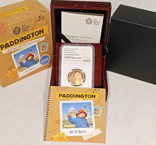 金貨プルーフ 50ペンス 2019年 パディントン セントポール大聖堂 ロイヤルミント BOX + COA