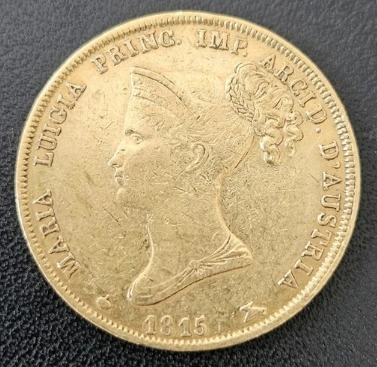 40 リラ イタリア マリア ルイジア 1815 ゴールドまたはオロ-