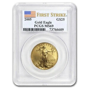 2005年 1/2オンス アメリカンゴールドイーグル MS-69 PCGS (FirstStrike?)
