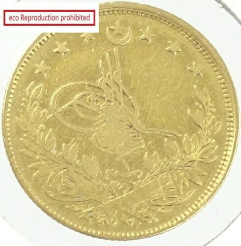 楽天市場】トルコ 100クルシュ金貨 1293//1（1914年） : 紅林コイン