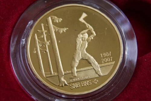 スイス 50 フラン 記念金貨 2007 年 木こり 中古投資?-｜WORLD RESOURCE【KING店】