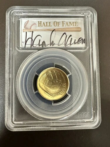 2014w ゴールド ハンク・アーロン ファースト・ストライク $5 PCGS MS70 野球殿堂入り！現存数はわずか13枚！