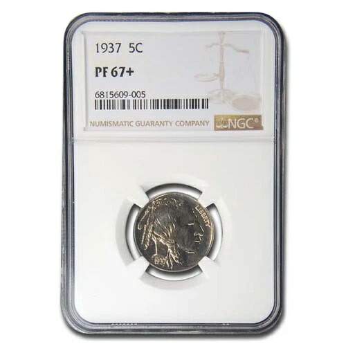 1937年 バッファローニッケル PF-67+ NGC