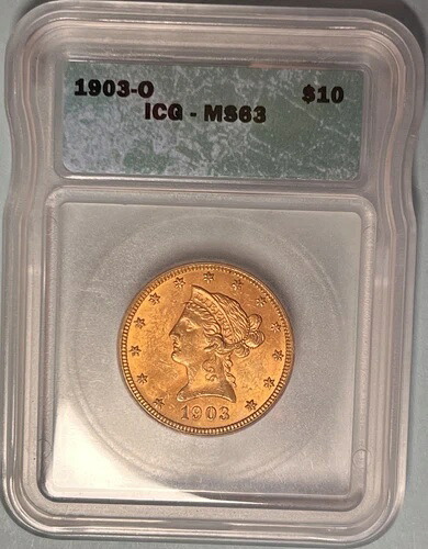 1903-O 10ドル金貨 リバティイーグル ICG MS63 ? 発行枚数 112,771枚