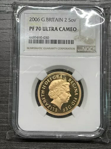 イギリス 2006 2 ソブリンゴールド NGC PF70 ウルトラカメオ SKU#2540
