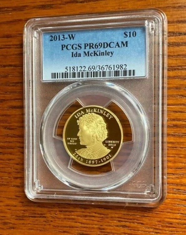 2013-W $10 アイダ・マッキンリー PCGS PR69DCAM ファースト・スポークスパーソン・ゴールド・プルーフ
