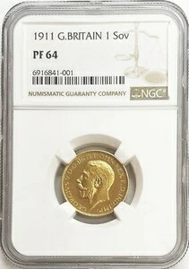 楽天市場】PCGS鑑定 1915年 MS64 イギリス ジョージ5世 ソブリン金貨