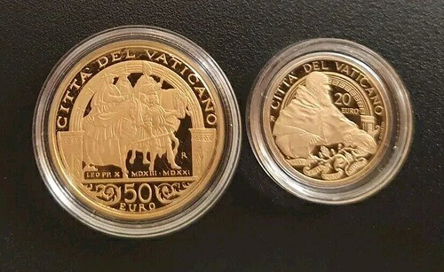 バチカン20＆50ユーロ金貨「ルネッサンスの教皇」2013年特別価格についてはテキストをご覧ください。｜WORLD RESOURCE【KING店】