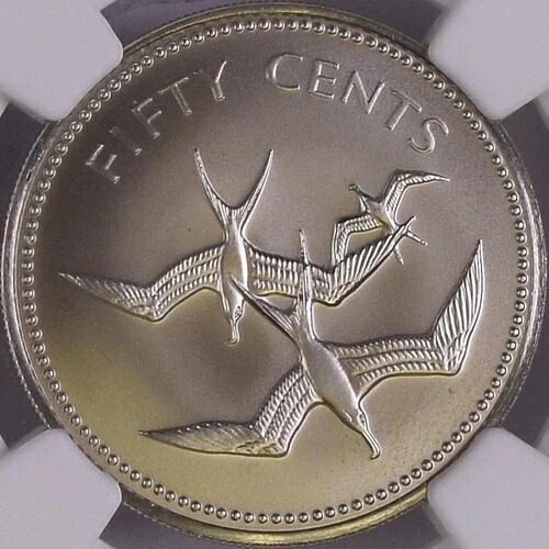 ベリーズ。1974年、50セント - NGC MS69 - トップポップ?? 希少FMマット｜WORLD RESOURCE【KING店】
