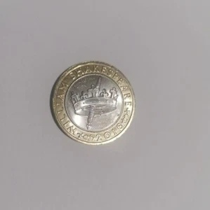 希少な2ポンド硬貨 ウィリアム・シェイクスピア 2016年