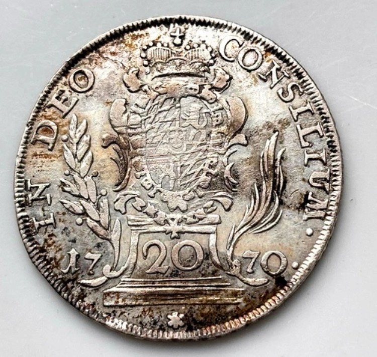 バイエルン 20 クロイツァー 1770 A アンベルク マクシミリアン 3 世 ヨーゼフ 1745-1777 シルバー レア-