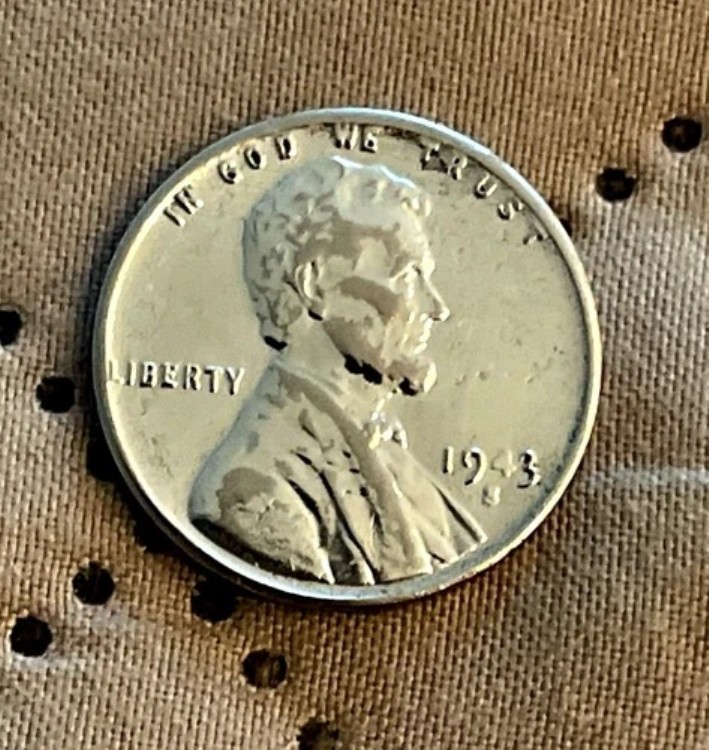 超希少　回収貨幣　1943年リンカーン1Cスチール　ミントマーク無　② 超希少 回収貨幣 1943年リンカーン1Cスチール ミントマーク無 ② この