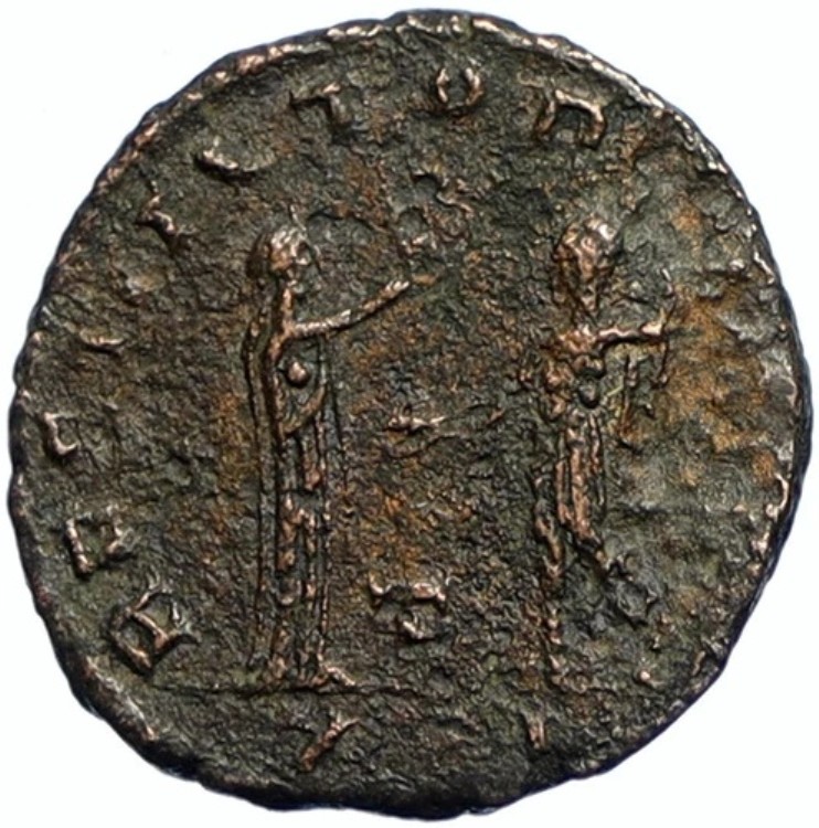 アウレリアヌス 女性用花輪 西暦274年 希少 古代 アンティーク 古代ローマコイン i102679｜WORLD RESOURCE【KING店】