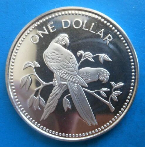 楽天市場】ベリーズ 銀貨 1974年 シルバー 品位925/1000 26.4g