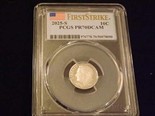 2025-S 10 C ダイム ファーストストライク PCGS PR 70