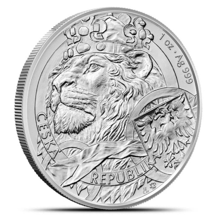 2022年 チェコ　ライオン銀貨　1オンス　純銀 銀貨 セントヘレナ ウナとライオン 2022年 1オンス 1oz 純銀 アクリル