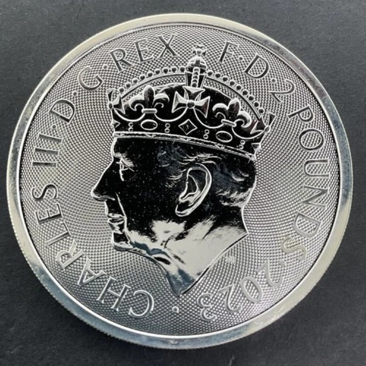 楽天市場】2023 ブリタニア銀貨 ブリタニア 戴冠式 チャールズ国王