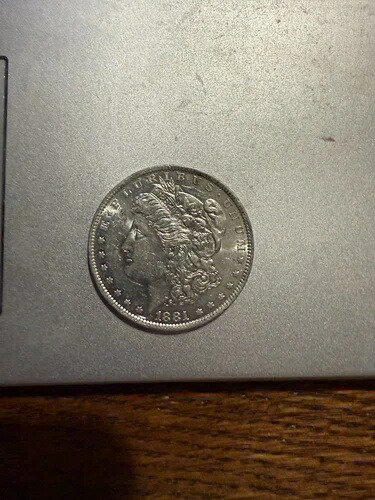 1881-O モルガン銀貨（未流通）