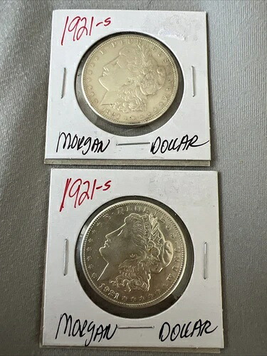 1921-S 1ドルモルガン銀貨