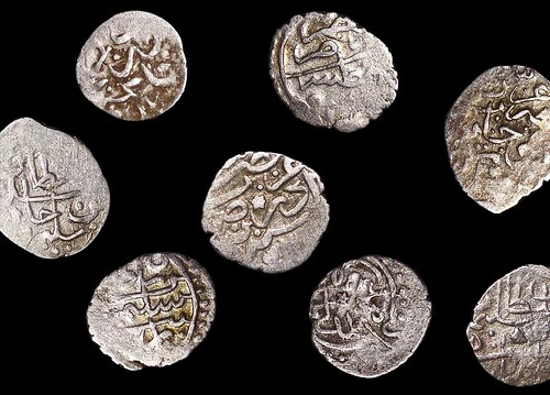 オスマン帝国時代の銀貨 10 枚セット（イス・オットー・シル・アクツェ）（紀元 1400 年頃 - 1500 年頃）