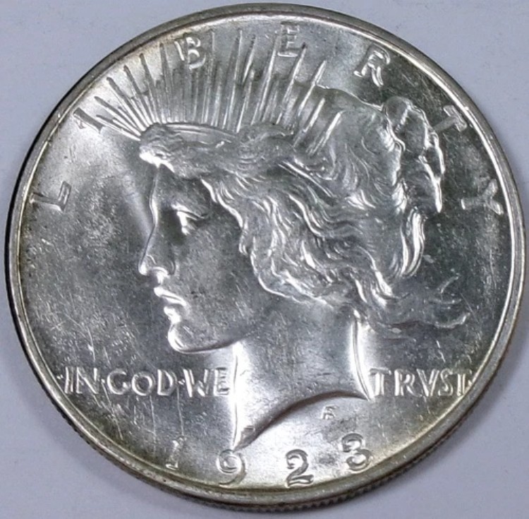1923-D ピース銀貨
