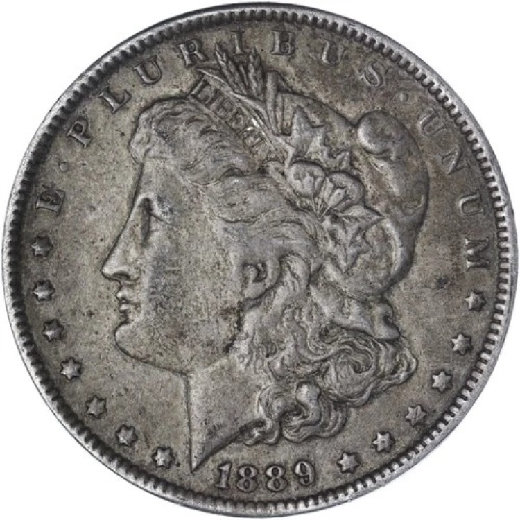 1889 O モルガン銀貨 エクストラファイン XF 写真参照 B550