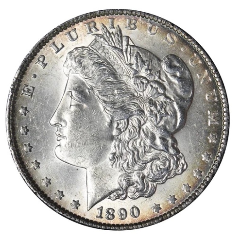 1890年 モルガン銀貨 BU *未流通* MS E377 SKHE