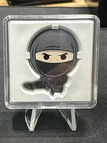 2022年 ニウエ チビ ウォリアーズ オブ ヒストリー NINJA 1オンス シルバー プルーフ