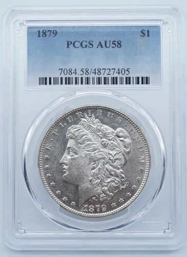 1879年 P モルガン銀貨 $1 PCGS AU58 - U1129 52,800円