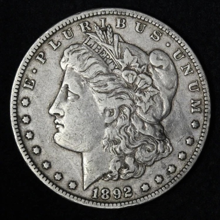 1892-O モルガン銀貨 XF E371 ZXEG