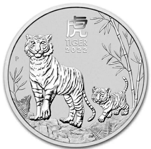 2022年 P シルバー オーストラリア 1ドル 太陰暦 寅年 1オンス NGC MS 70