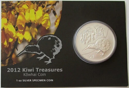 ニュージーランド 1ドル 2012年 キウイ 1オンス 銀貨