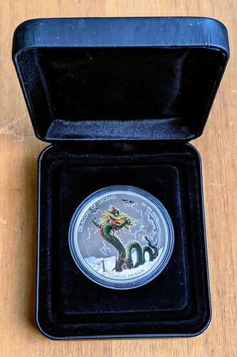 2012年：伝説のドラゴン 1オンス シルバー プルーフコイン：中国のドラゴン