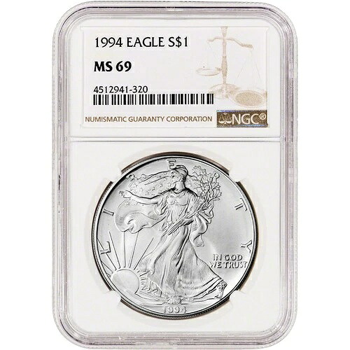 1994年アメリカンシルバーイーグルコイン - NGC MS69