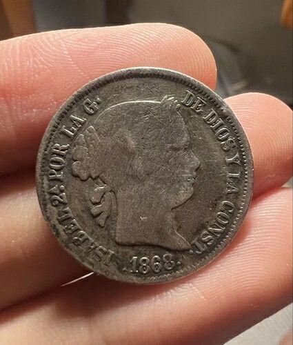 フィリピン 1868年 銀貨 希少 オールド