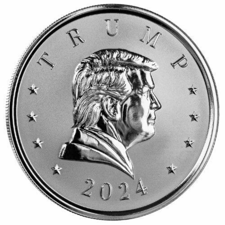 シルバーコイン　トランプ 2024年 アメリカ トランプ大統領銀メダル シルバーコイン 「ドナルド