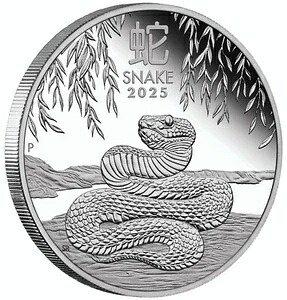 オーストラリアのルナ・スネーク 1オンス プルーフ銀貨 2025年 58,080円