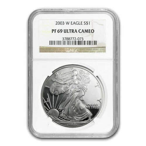 2003-W プルーフ アメリカン シルバー イーグル PF-69 NGC