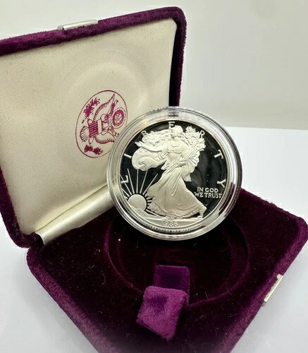 美品⭐1986年アメリカイーグル・ウオーキング リバティ純銀 1オンス 銀貨貨幣 美品⭐1986年アメリカイーグル・ウオーキング リバティ純銀 1