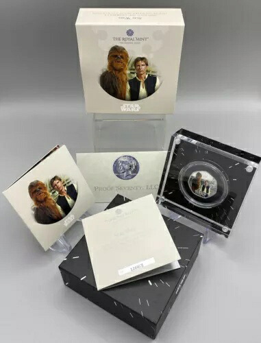 2024年 スター・ウォーズ ハン・ソロとチューバッカ 英国 50ペンス シルバー プルーフ カラーコイン｜WORLD RESOURCE【KING店】