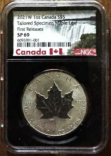2021 W カナダ $5 1オンス シルバー メープルリーフ テーラード スペシメン NGC SP 69 FR｜WORLD RESOURCE【KING店】