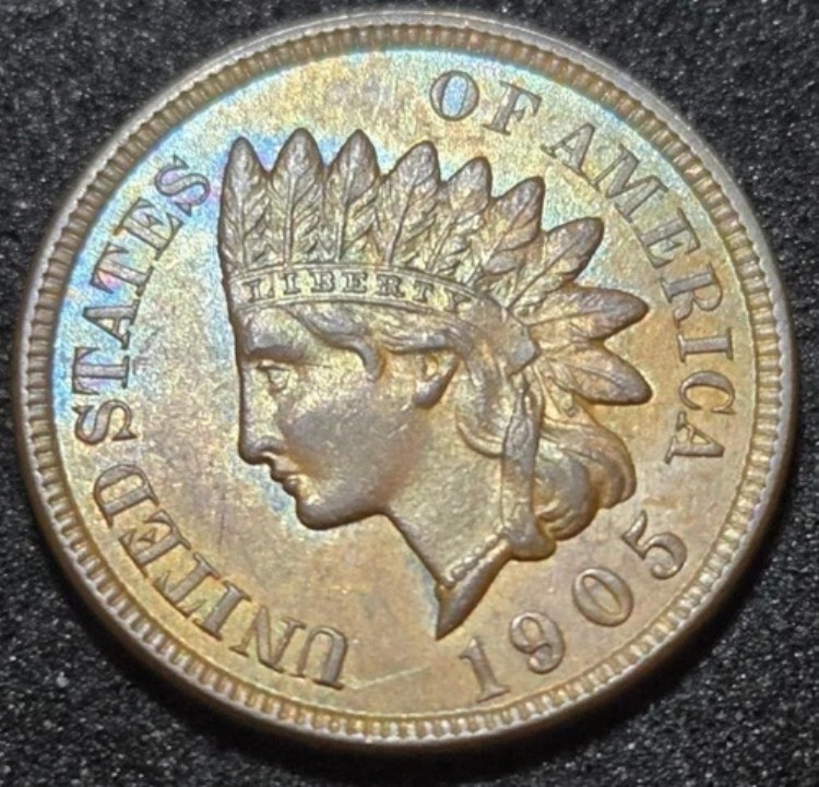 1905年インディアンヘッドペニー（軽度流通） - プルーフライクフィールド