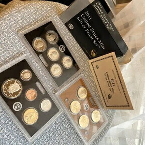 2011年 米国造幣局 シルバー プルーフ セット（箱と品質証明書付き）