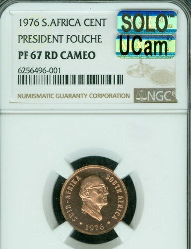 1976年 南アフリカ フーシェ セント NGC PR67 MAC UCAM & 最高級 MAC スポットレス *