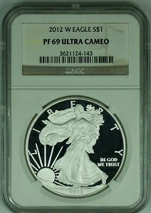 2012-W アメリカン プルーフ シルバー イーグル $1 NGC PF 69 ウルトラカメオ (49)