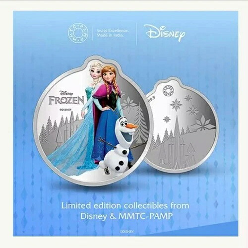 2022年 パンプ ディズニー アナと雪の女王 1オンス .999 シルバー プルーフコイン｜WORLD RESOURCE【KING店】