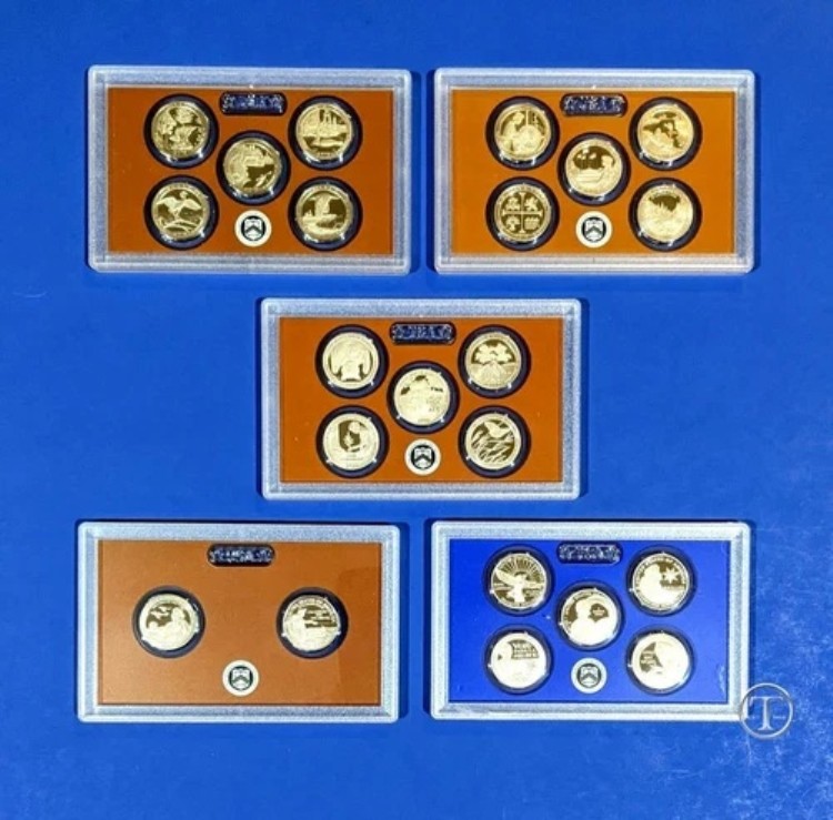 2018 S - 2022 S CLAD プルーフ クォーターセット - 箱/COAなし - 5セット｜WORLD RESOURCE【KING店】