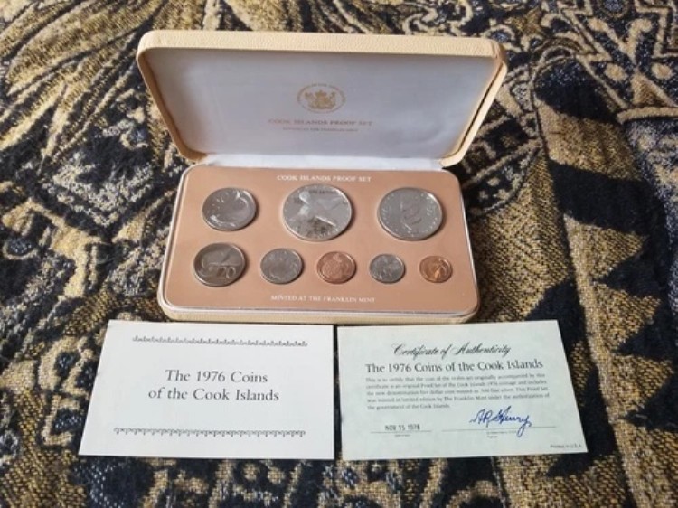 楽天市場】1976年クック諸島プルーフコイン9枚セット フランクリン
